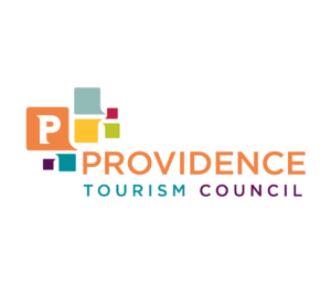 ID orange and blue logo with colorful squares next to text reading Providence Tourism Council